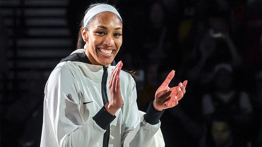 Las Vegas Aces’ A'ja Wilson Earns Dawn Staley Community Leadership Award