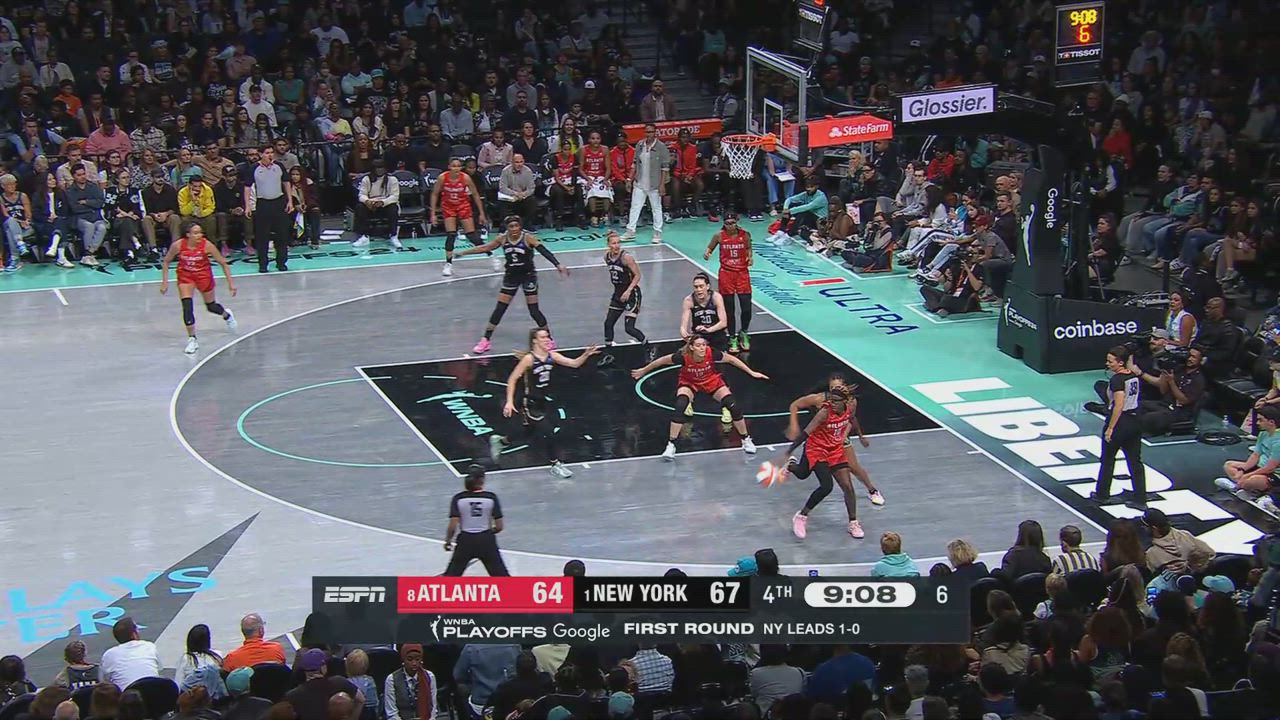 Nia Coffey knocks it down as the clock expires