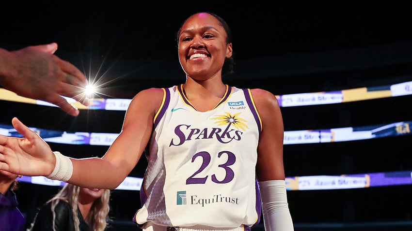 Los Angeles Sparks’ Azurá Stevens Receives  Season-long WNBA Cares Community Assist Award