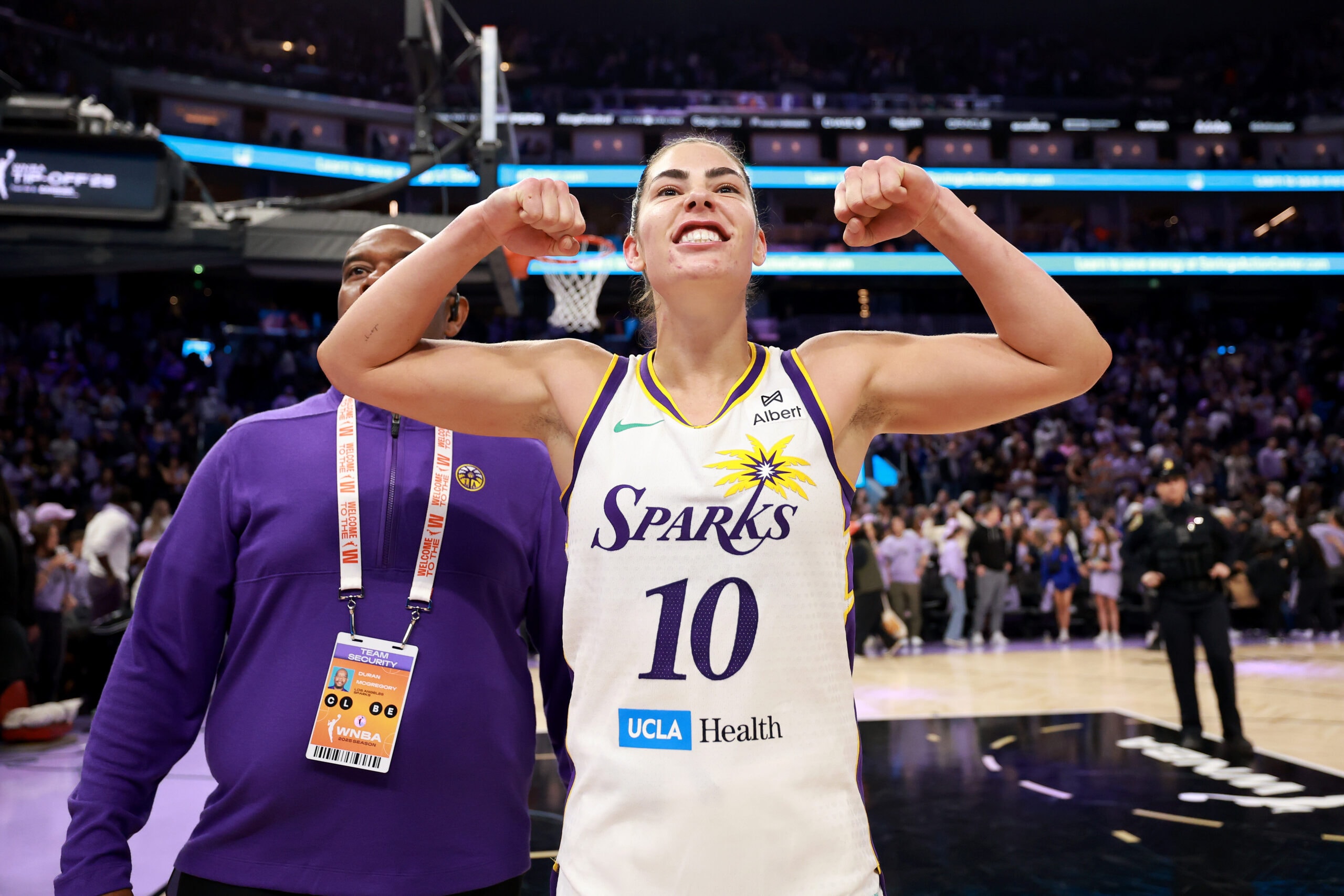 Kelsey Plum #10 of the Los Angeles Sparks