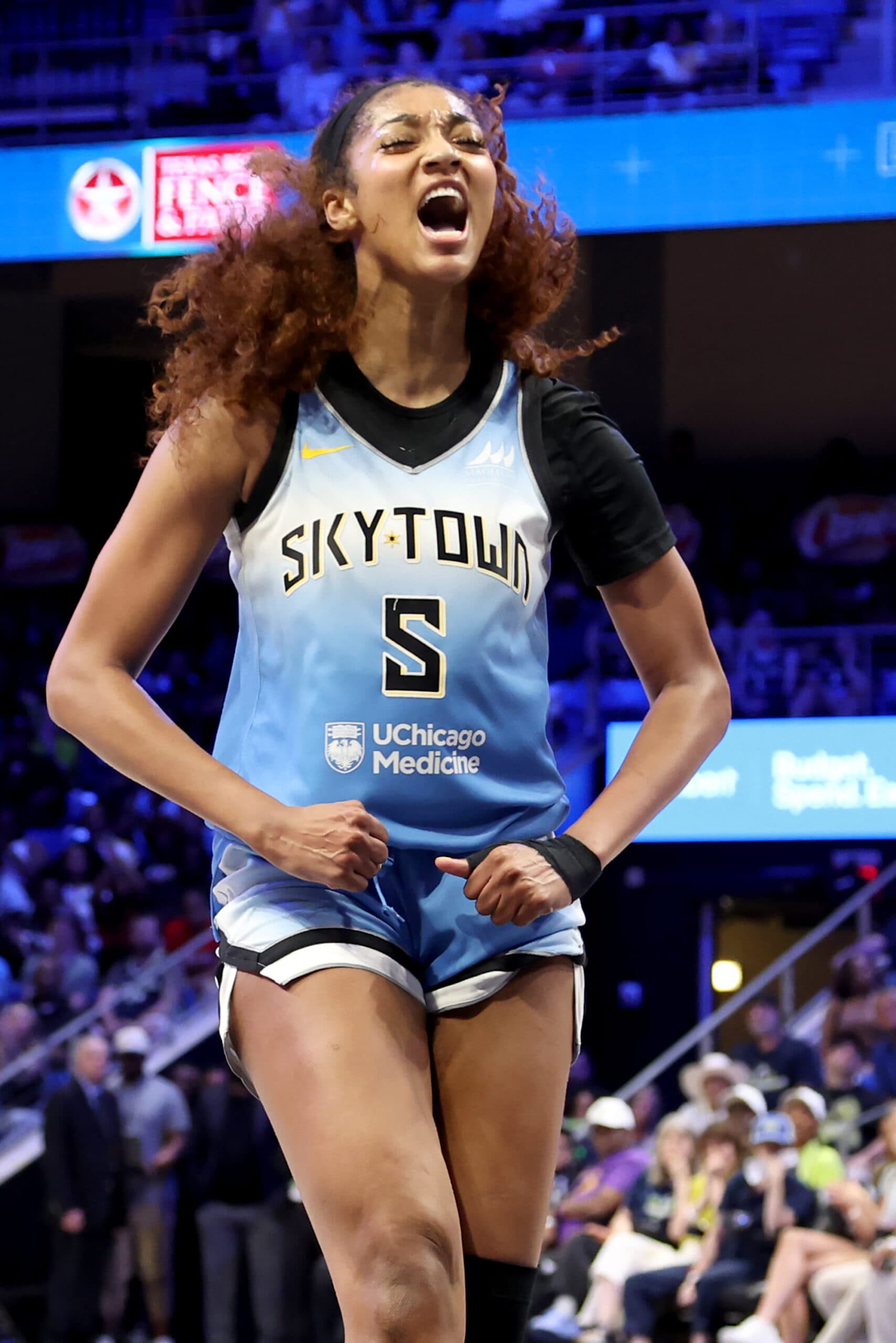 Angel Reese #5 of the Chicago Sky
