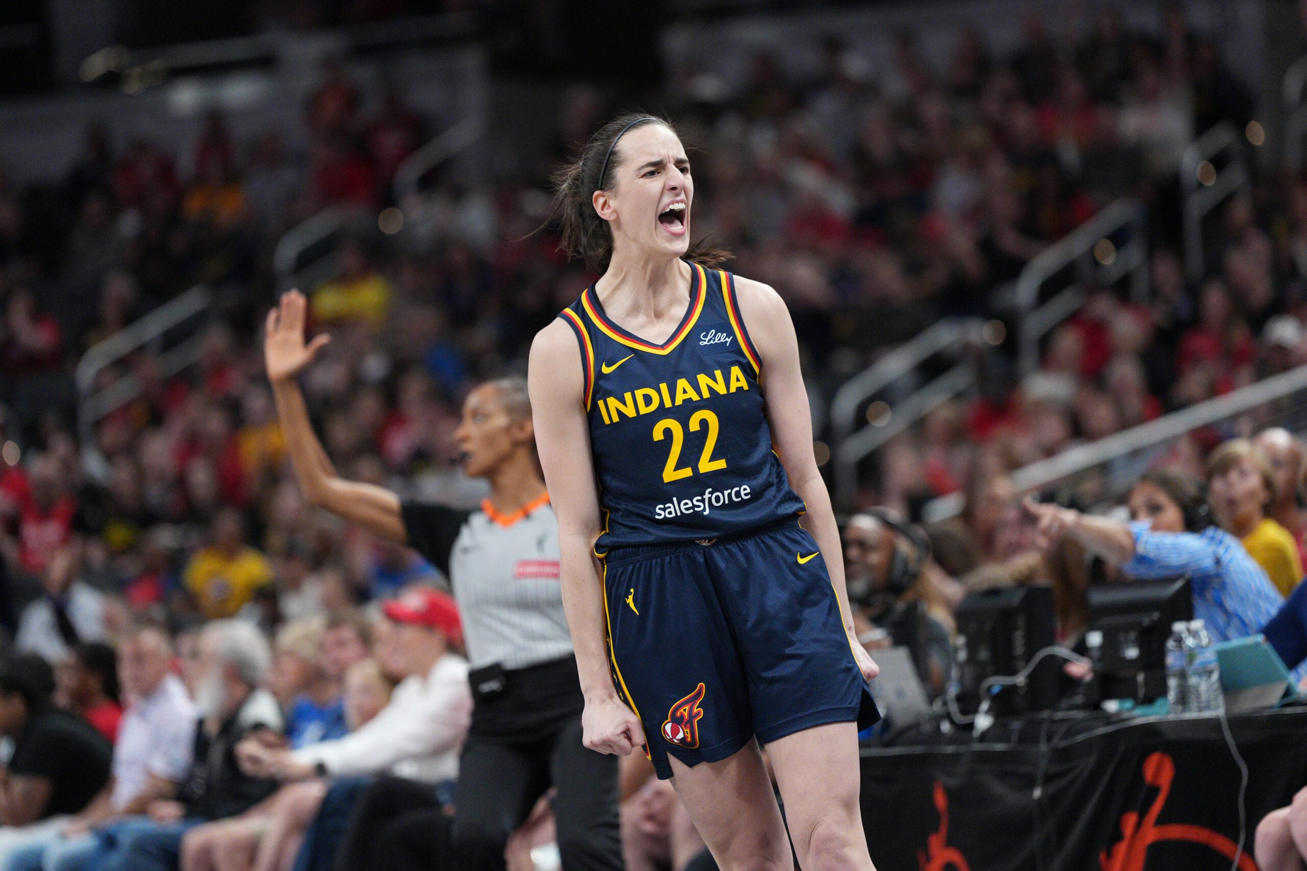Caitlin Clark #22 of the Indiana Fever