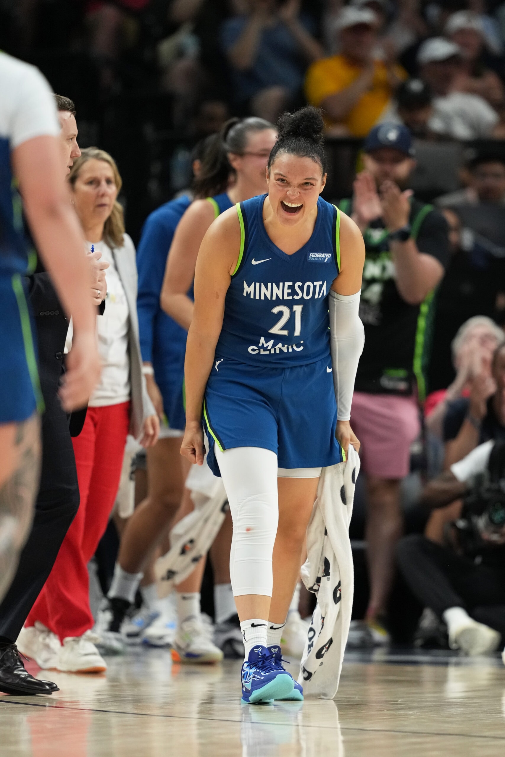 Kayla McBride #21 of the Minnesota Lynx