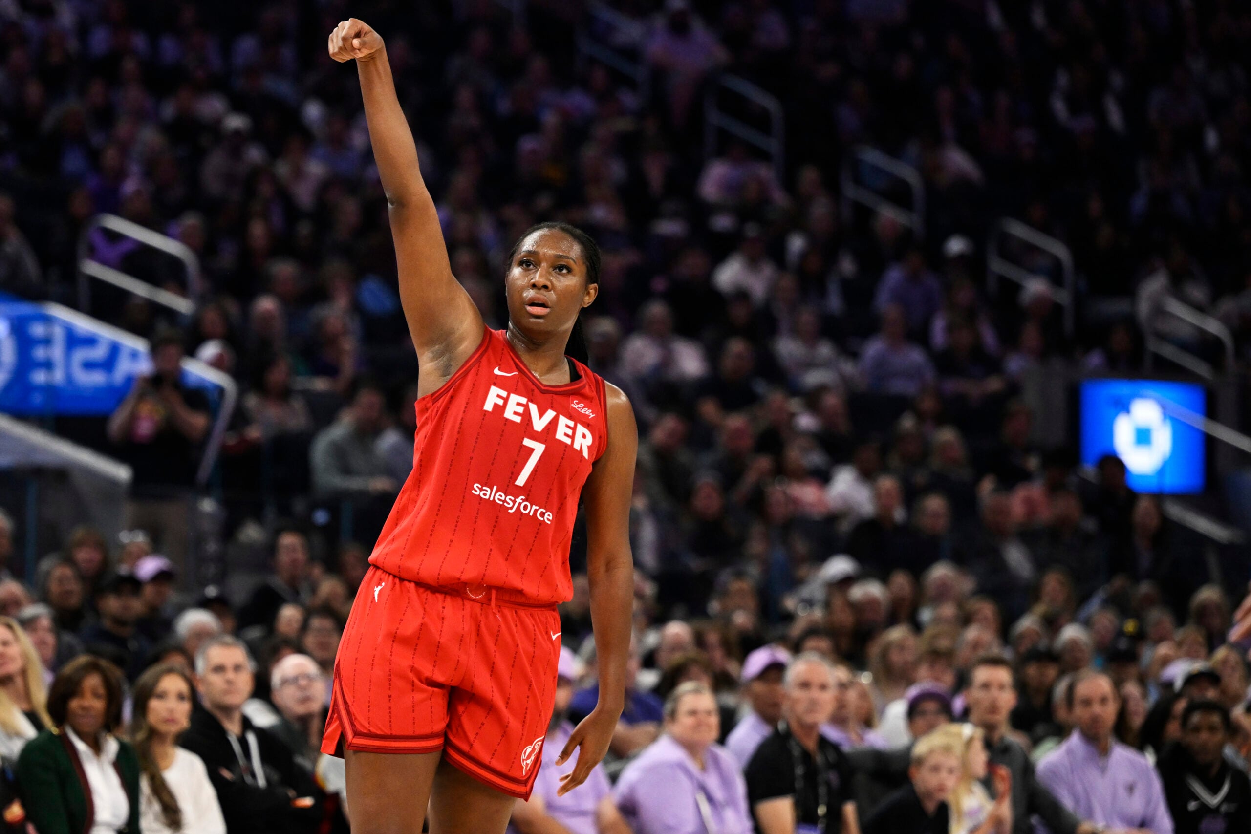 Aliyah Boston #7 of the Indiana Fever