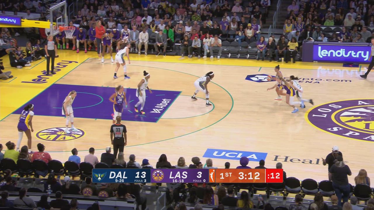 Kelsey Plum with 20 Points vs. Dallas Wings