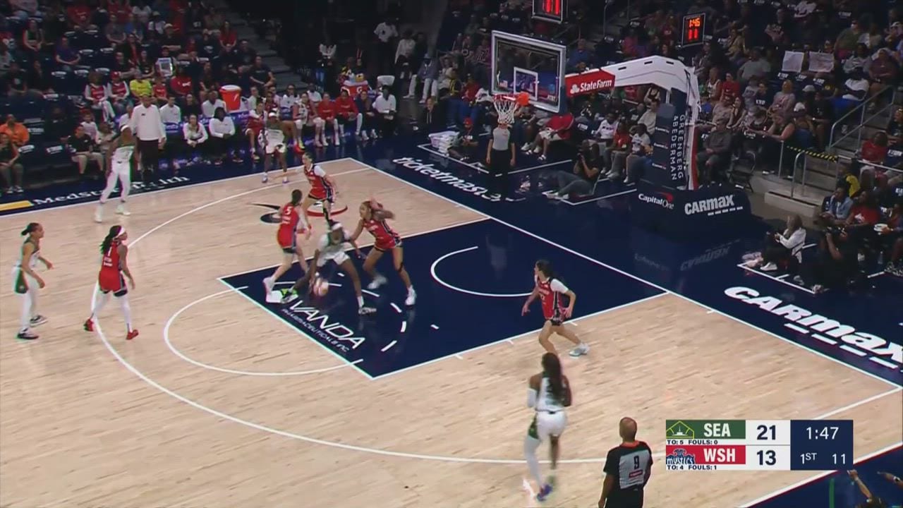 Dominique Malonga Posts 17 points & 10 rebounds vs. Washington Mystics