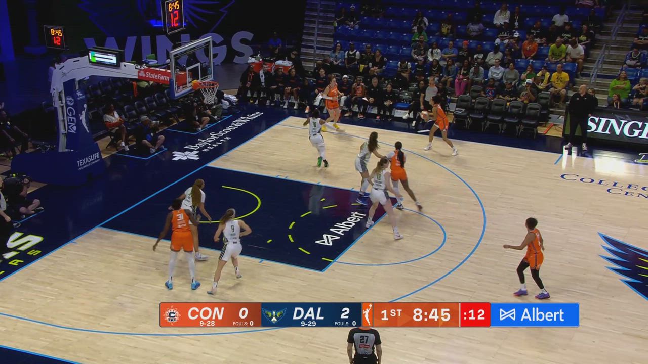 Leïla Lacan with 22 Points vs. Dallas Wings
