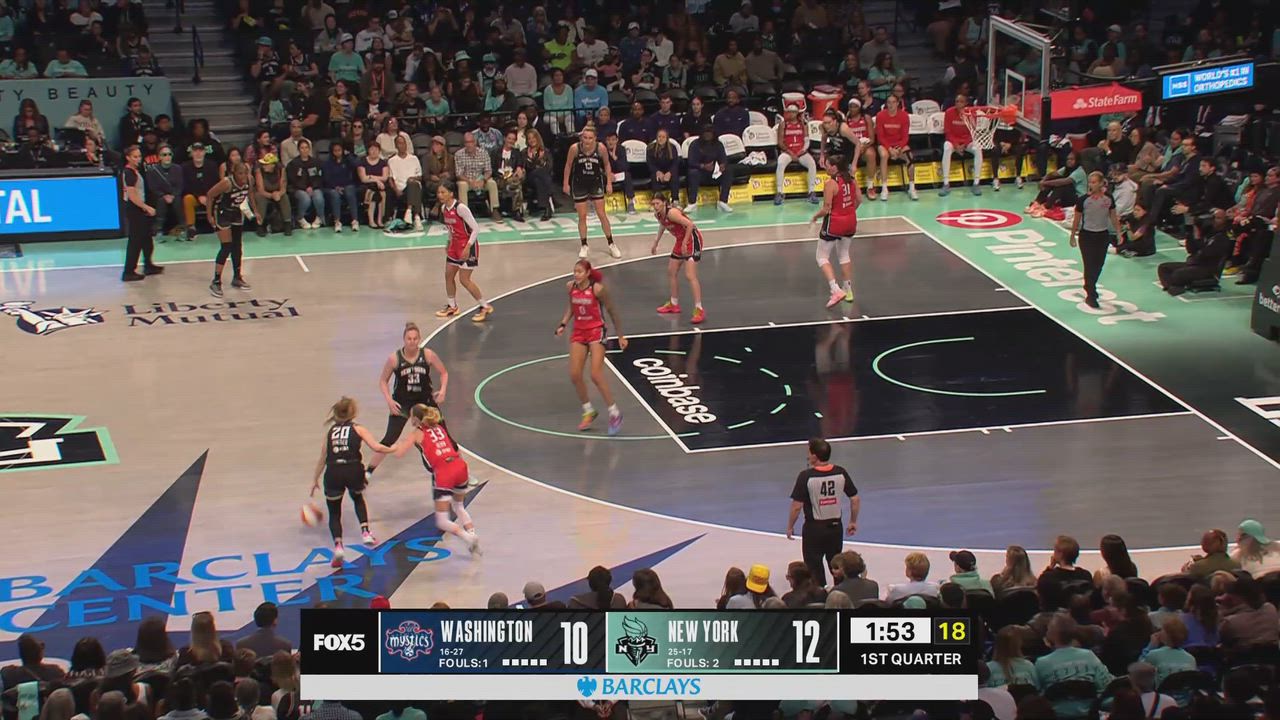 Emma Meesseman with 19 Points vs. Washington Mystics