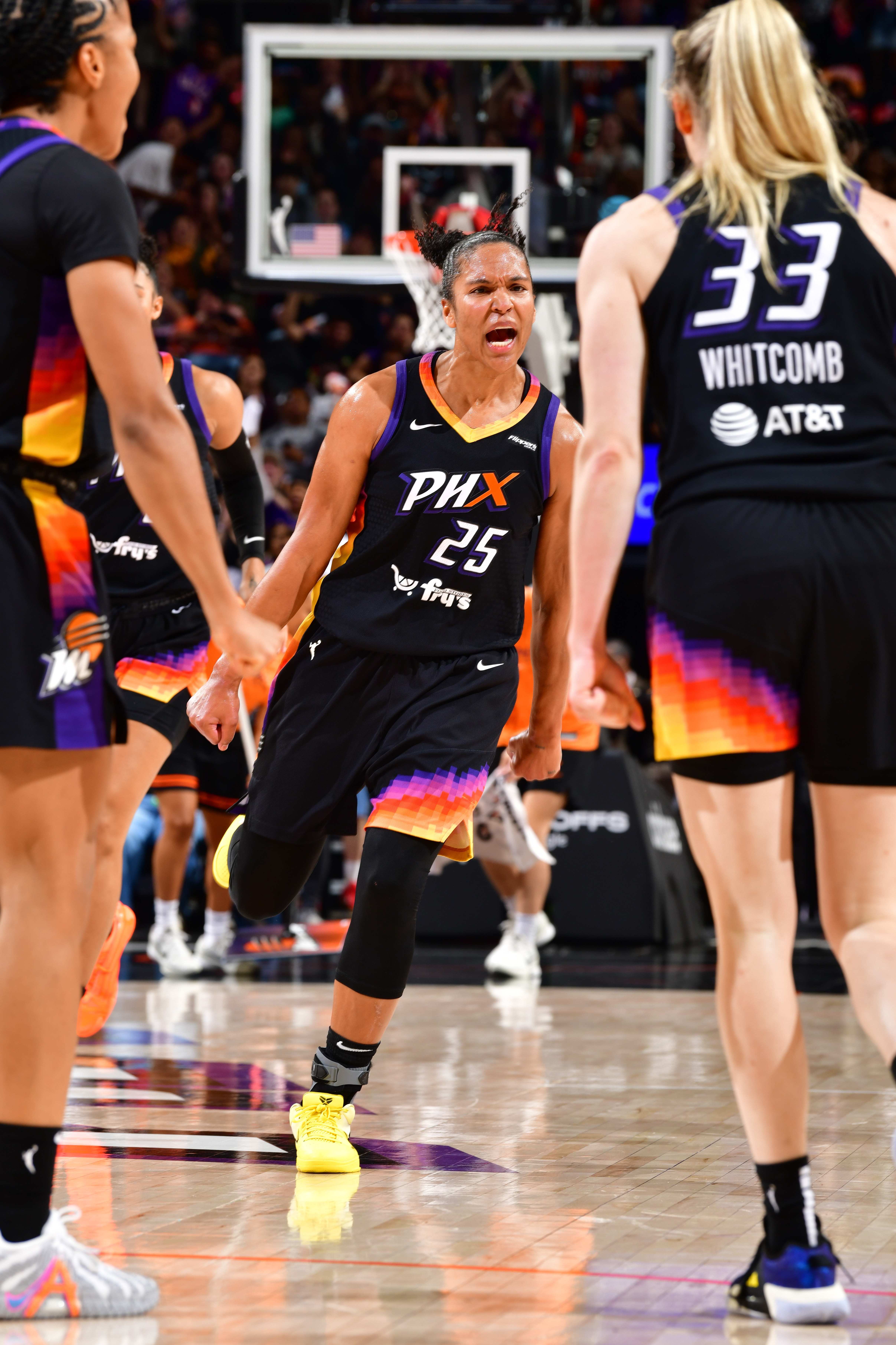 Alyssa Thomas #25 of the Phoenix Mercury celebrates during the game against the Minnesota Lynx