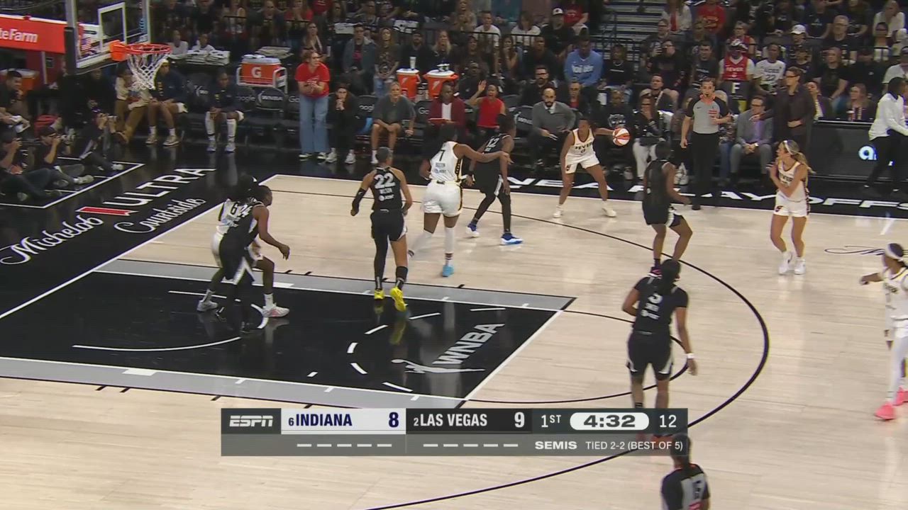 Kelsey Mitchell with 15 Points vs. Las Vegas Aces