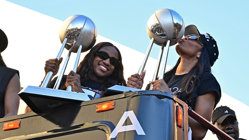 Photos of the Champions: Las Vegas Aces 2025 WNBA Championship Parade