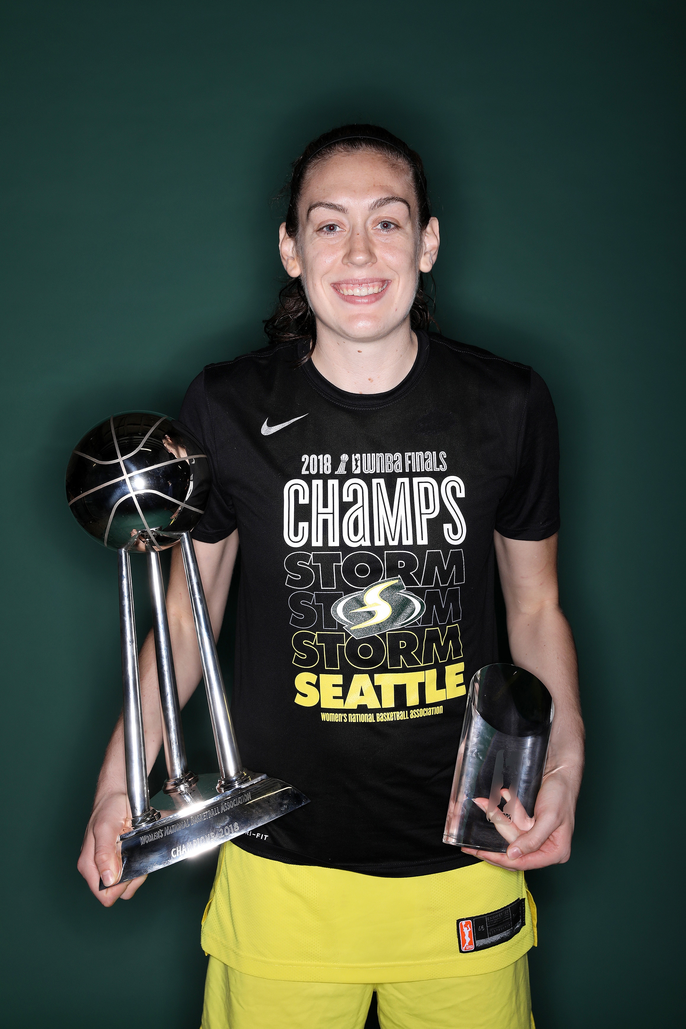 Breanna Stewart #30 of the Seattle Storm poses for a photo after the game against the Washington Mystics during Game Three of the 2018 WNBA Finals