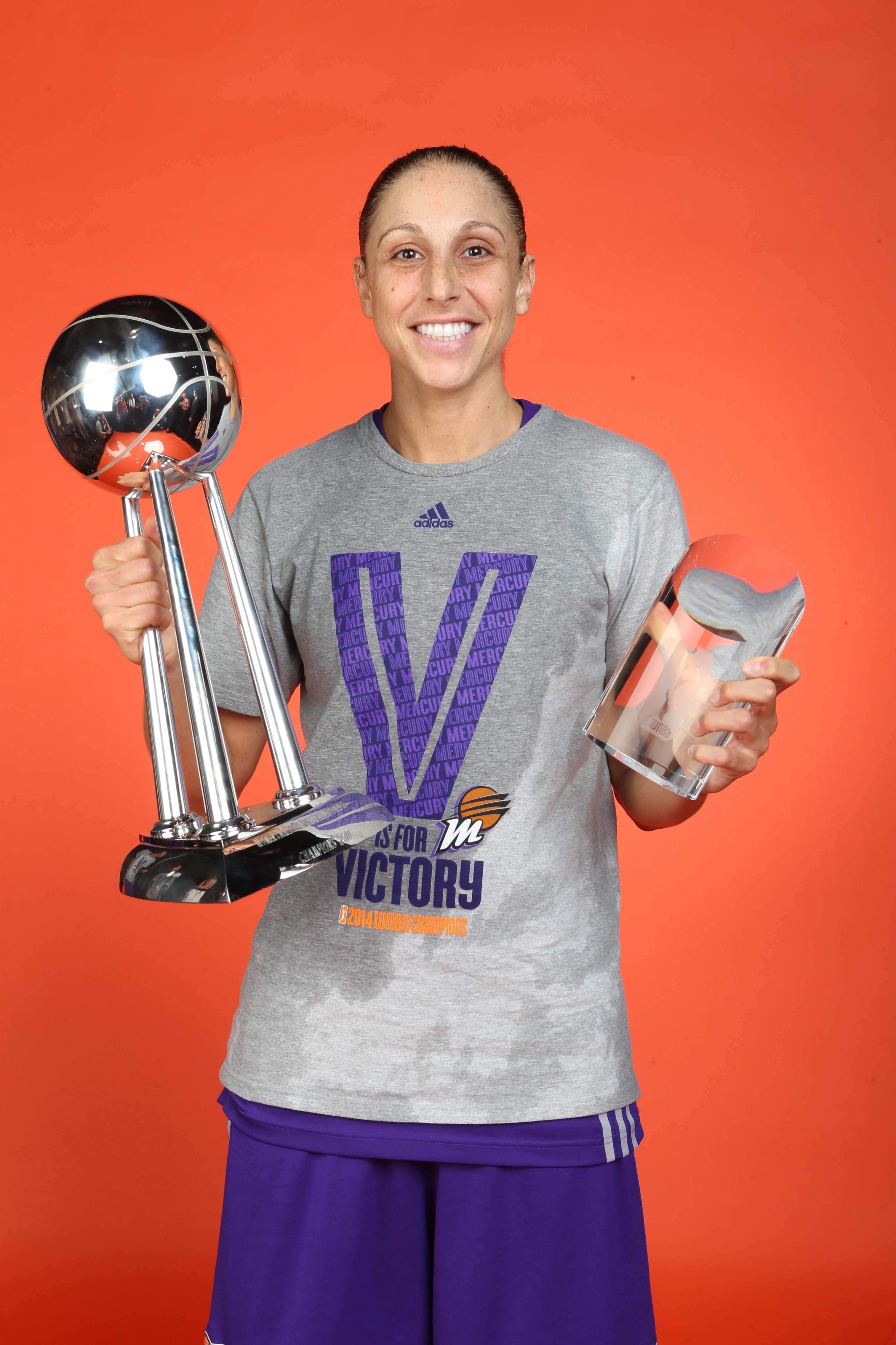 Diana Taurasi #3 of the Phoenix Mercury poses for a portrait following Game Three of the 2014 WNBA Finals