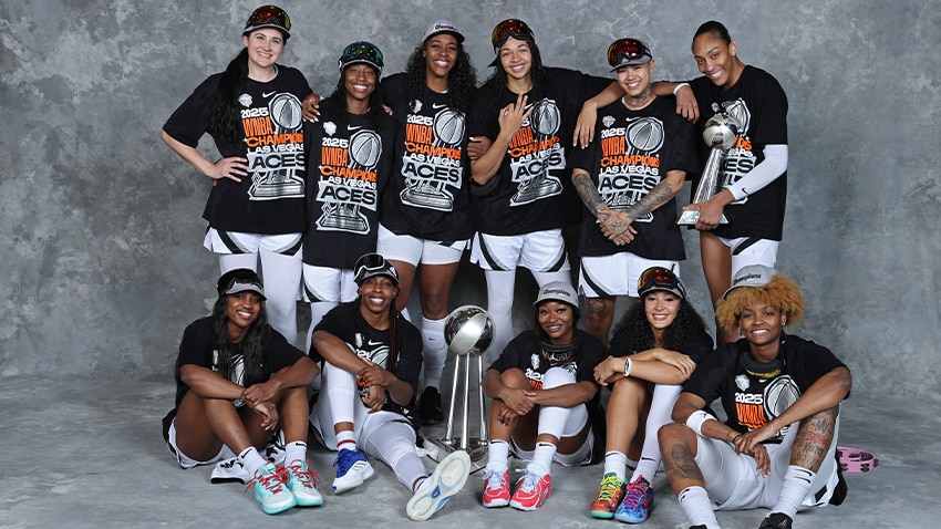 Photo Gallery: 2025 Las Vegas Aces Championship Portraits