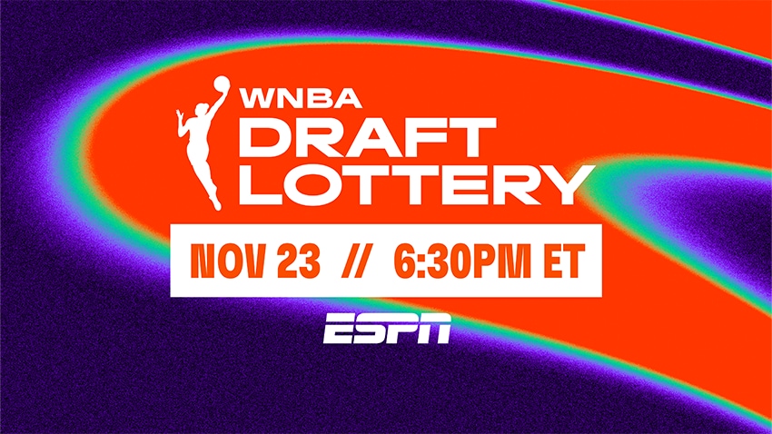 WNBA Draft Lottery 2026 To Take Place Sunday, Nov. 23 on ESPN