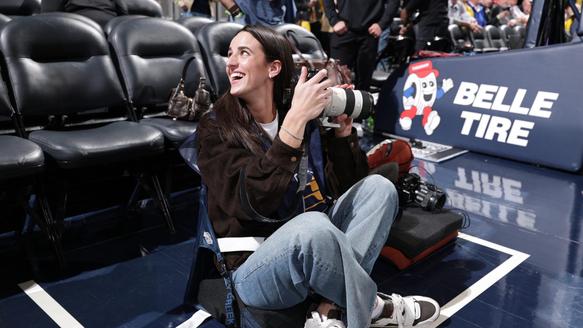 Caitlin Clark Captures Photos for the Indiana Pacers