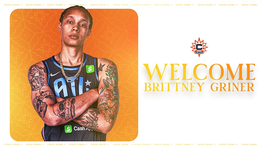 Two-Time Defensive Player of the Year and Ten-Time WNBA All-Star Brittney Griner Signs with the Connecticut Sun