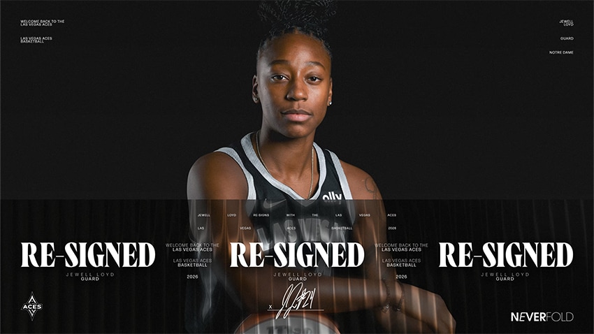 Las Vegas Aces Re-Sign Three-Time World Champion Jewell Loyd