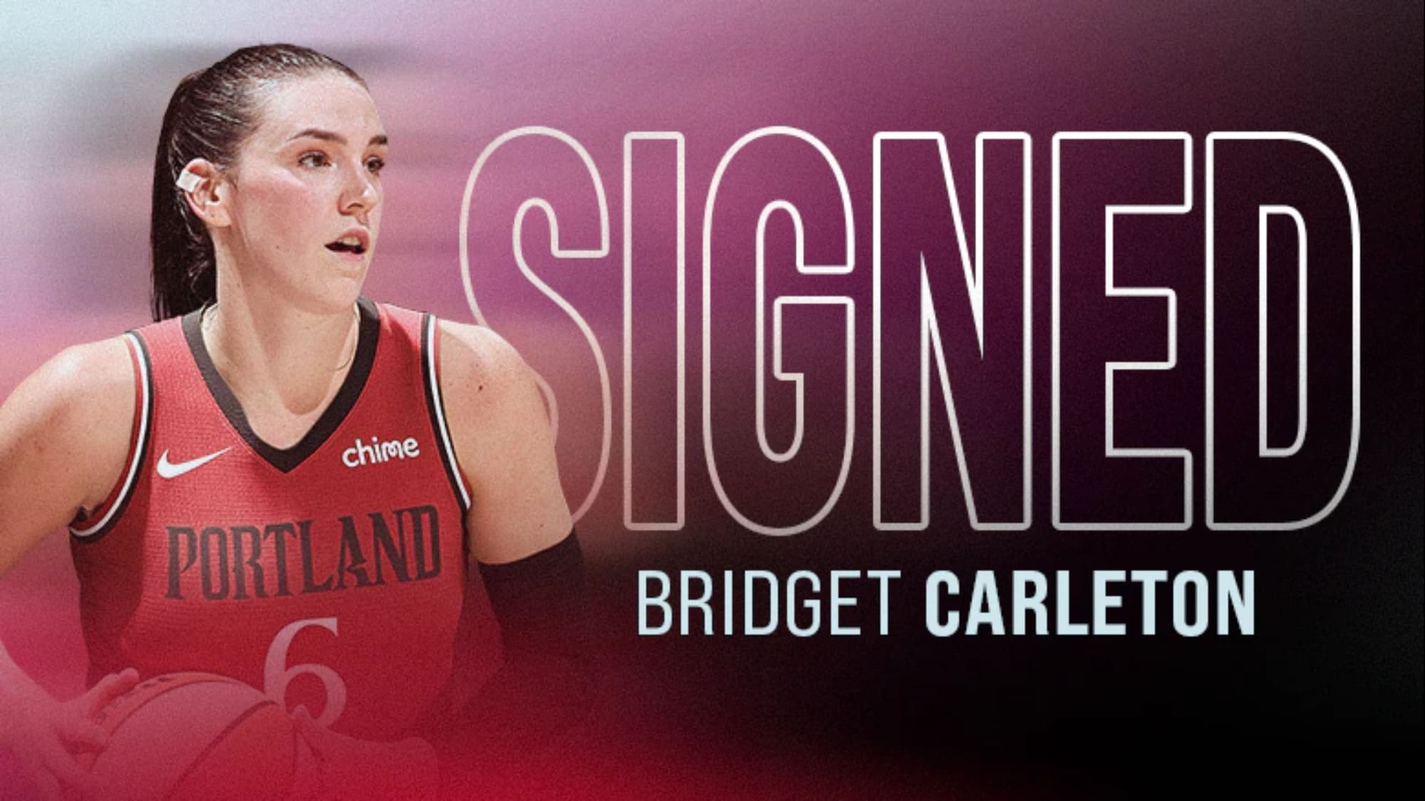 Portland Fire Signs Forward Bridget Carleton