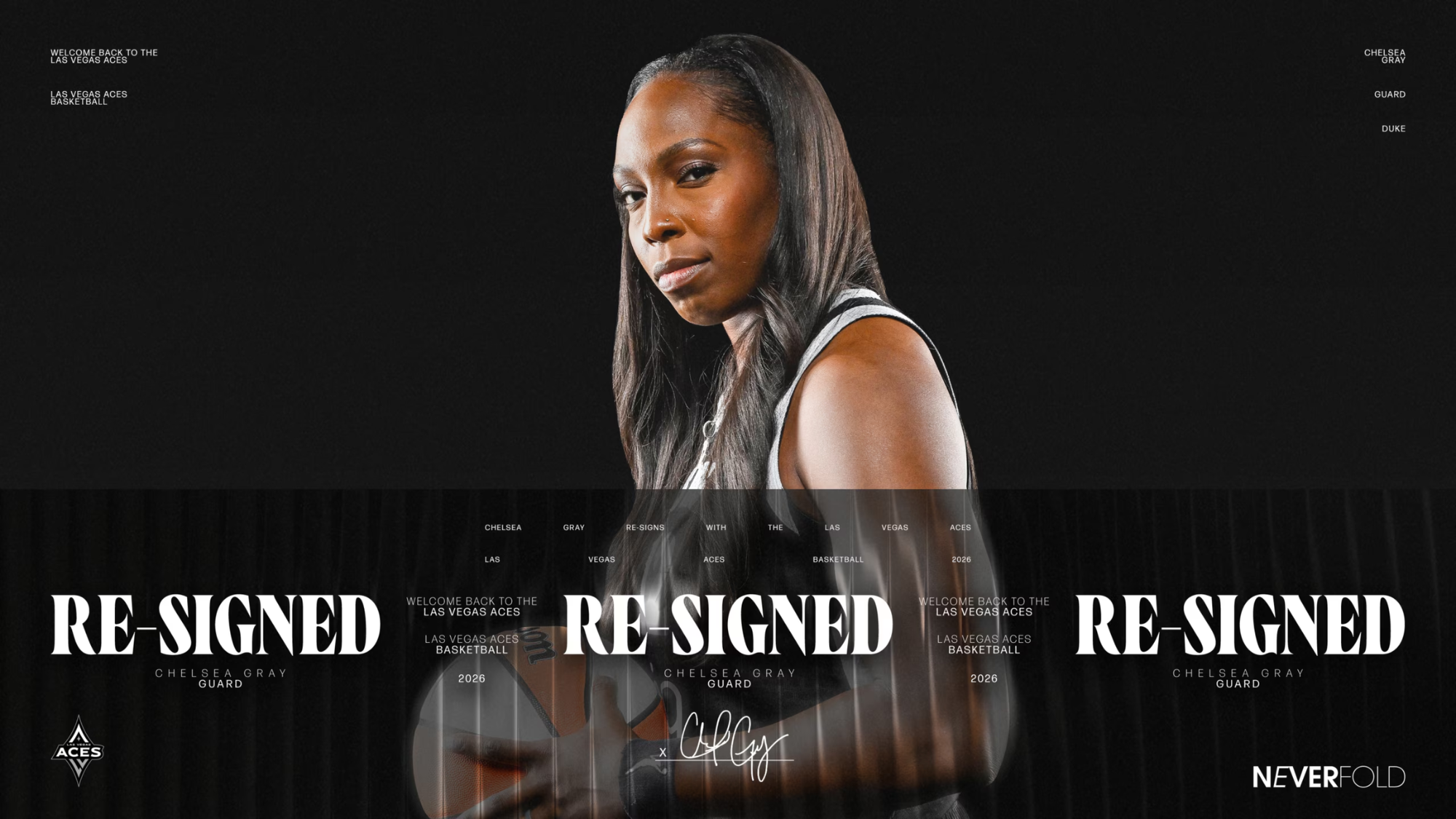 Las Vegas Aces Re-Sign Four-Time World Champion Chelsea Gray