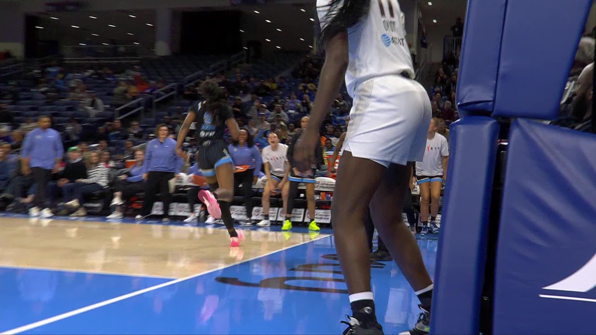 Latasha Lattimore rises to block the shot