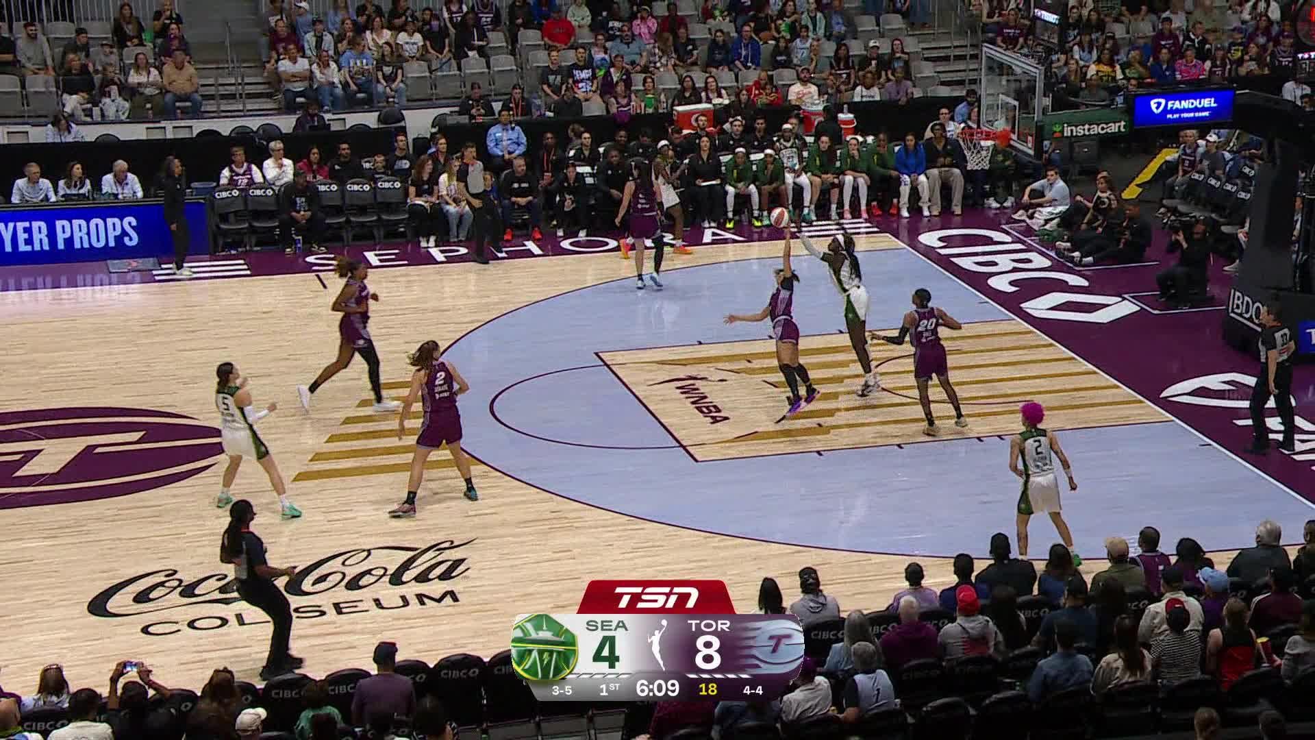 Kiki Rice Points Leader in Toronto Tempo vs. Seattle Storm - Top Points