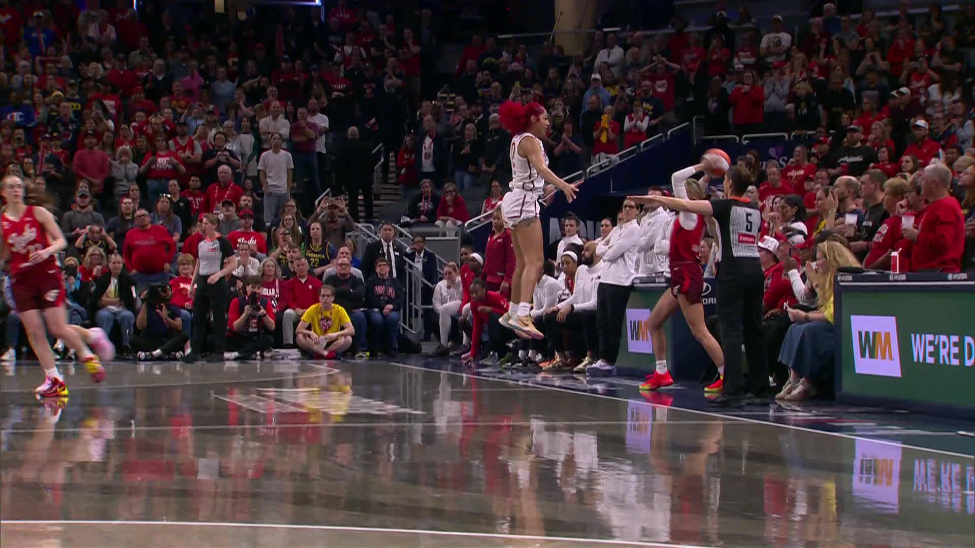 Caitlin Clark sinks it from downtown