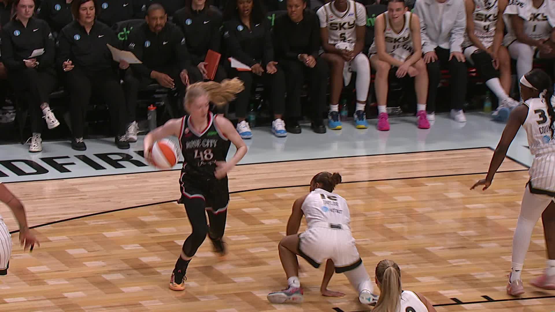 Frieda Buhner with one of the day's best plays!