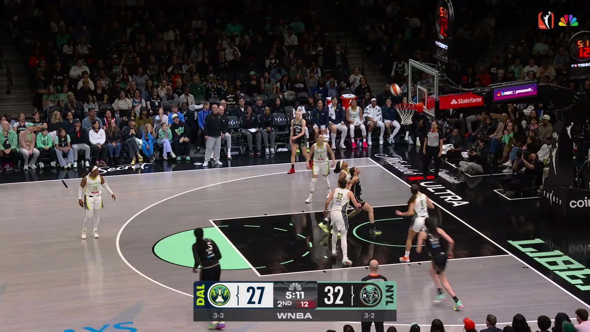 Sabrina Ionescu dials from long distance