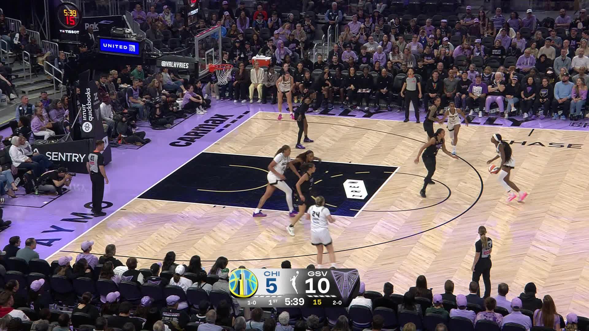 Kiah Stokes with 5 Blocks vs. Chicago Sky