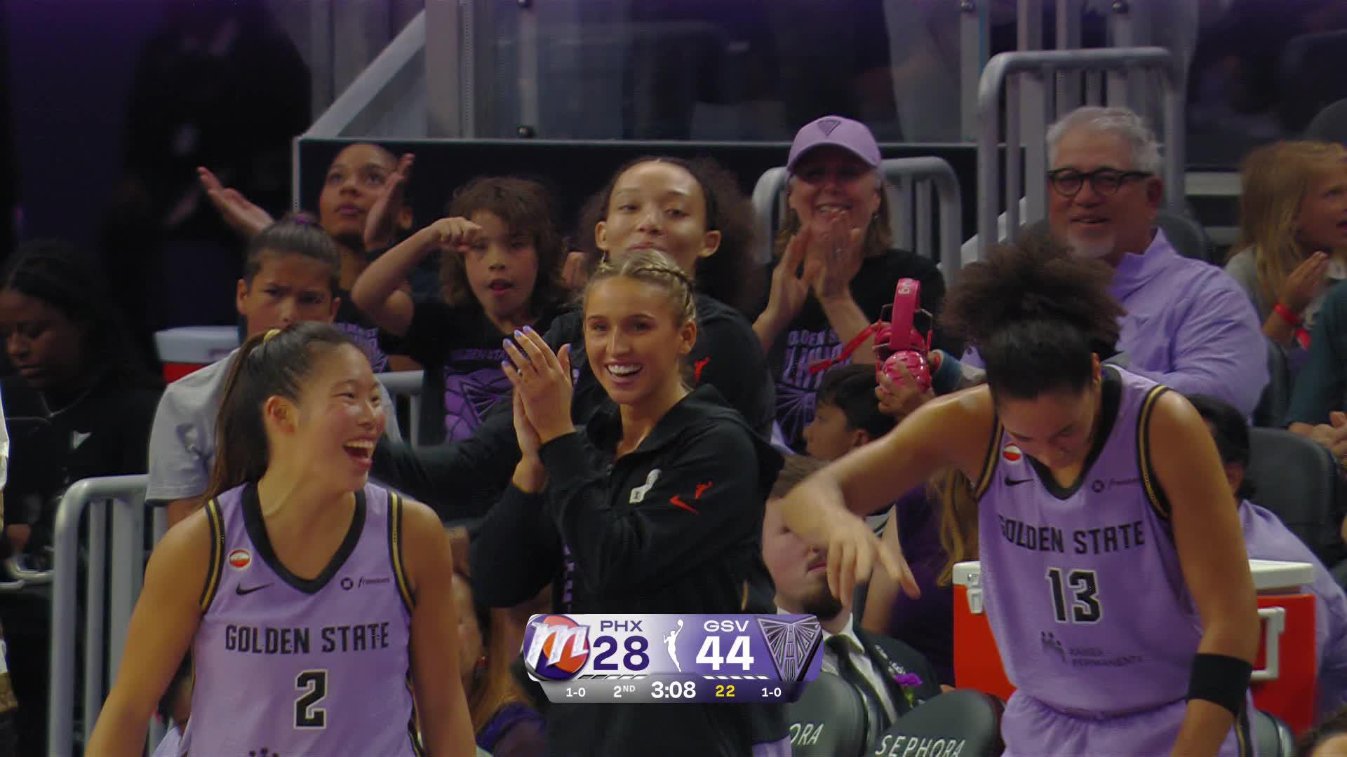 Golden State Valkyries Top Plays vs. Phoenix Mercury