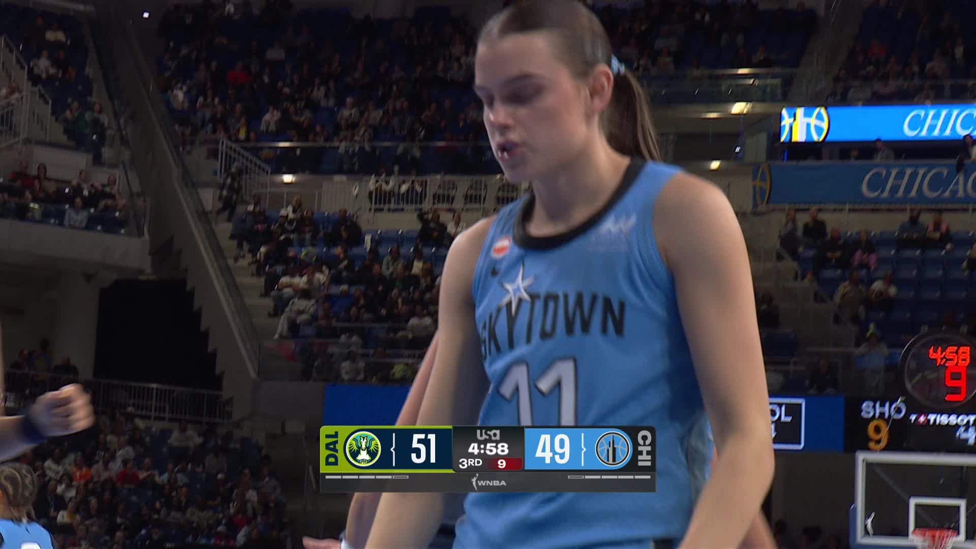 Jessica Shepard Posts 18 points, 10 rebounds & 12 assists vs. Chicago Sky