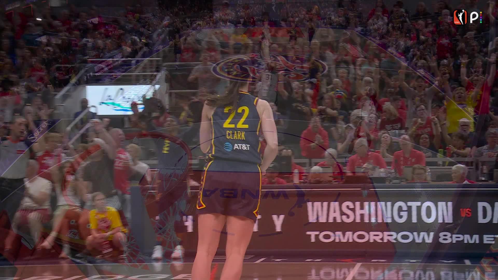 Caitlin Clark drills the trey