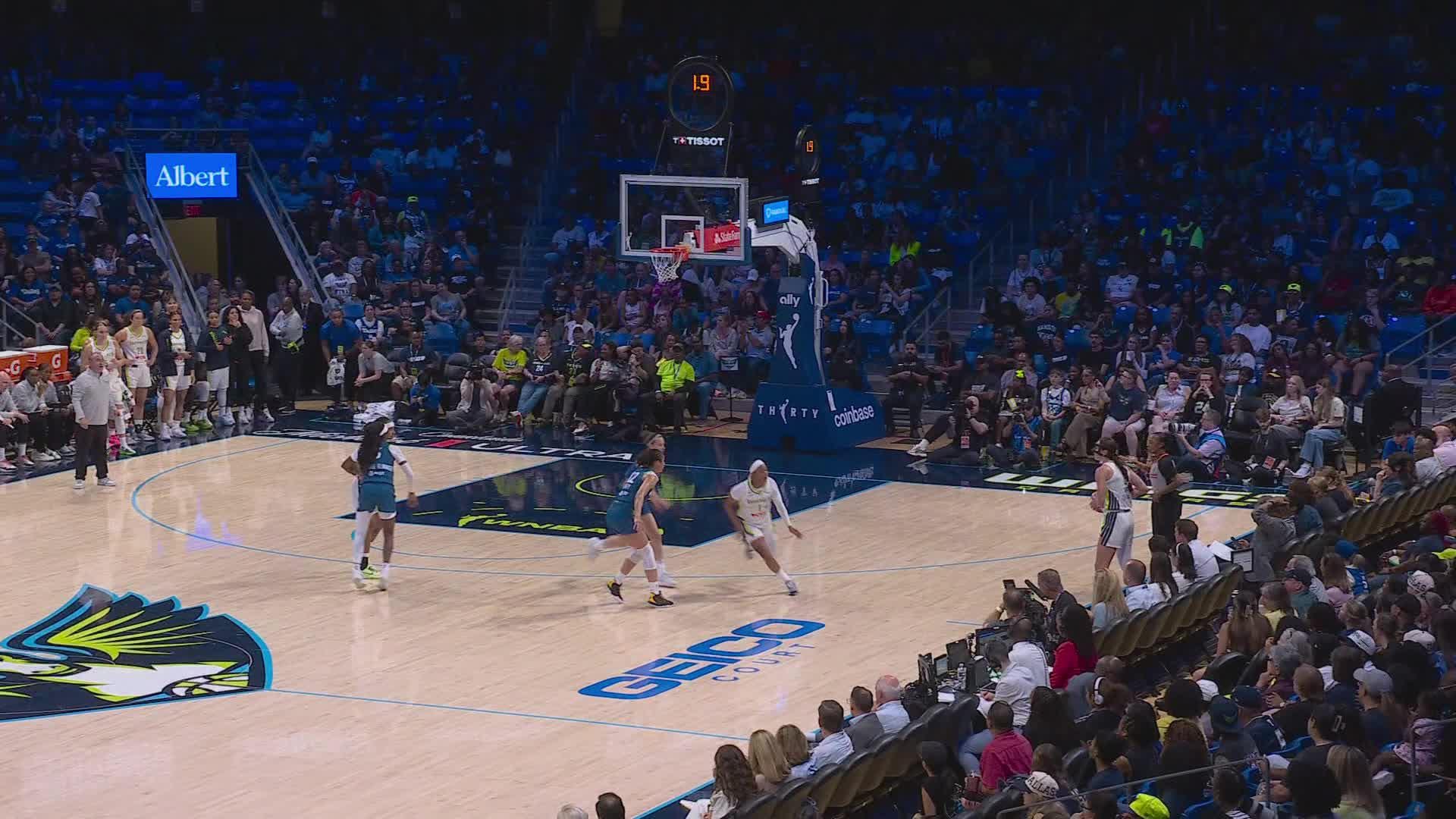 Odyssey Sims drills the trey