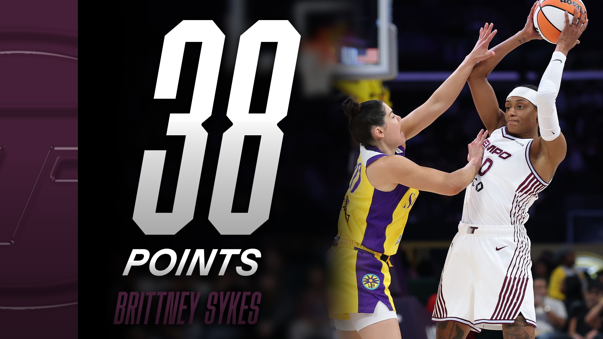 Brittney Sykes with 38 Points vs. Los Angeles Sparks