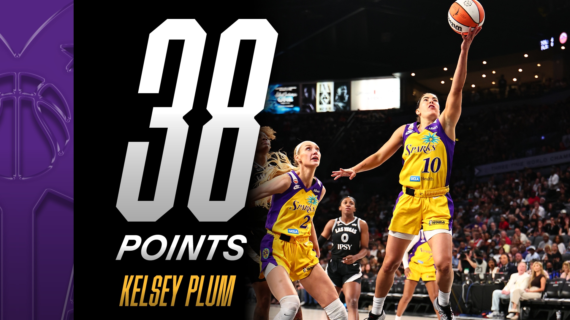 Kelsey Plum with 38 Points vs. Las Vegas Aces