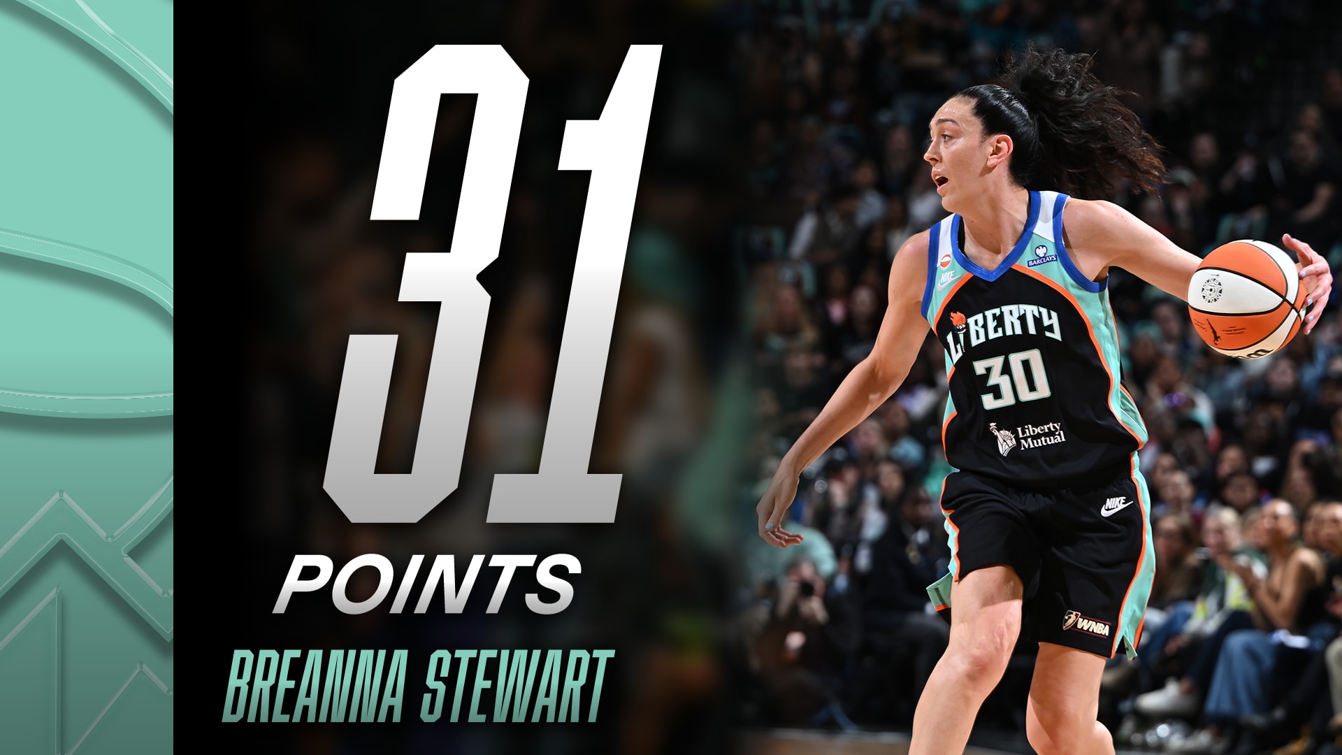 Breanna Stewart with 31 Pts vs. Connecticut Sun