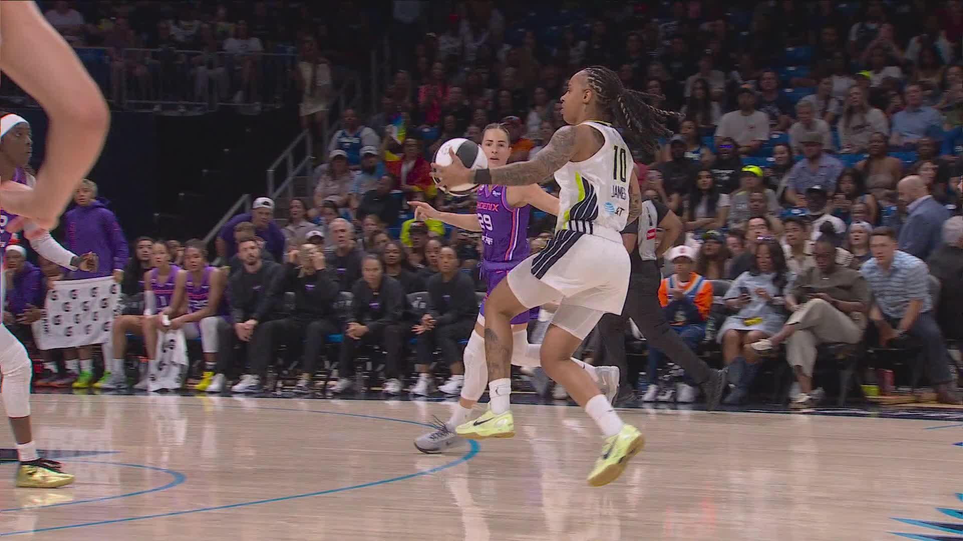 Aziaha James gets the And-1