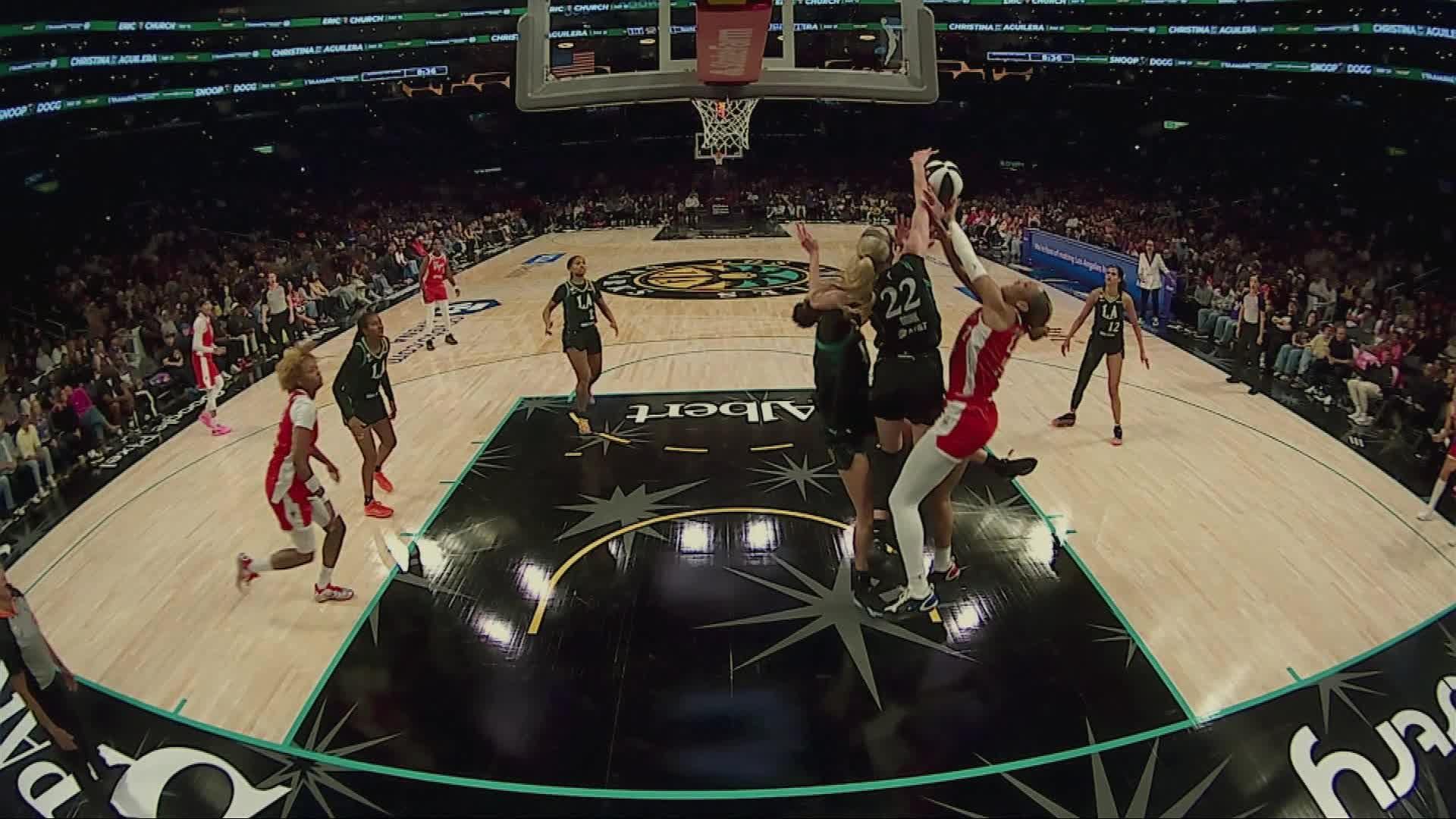 A'ja Wilson with 5 Blocks vs. Los Angeles Sparks