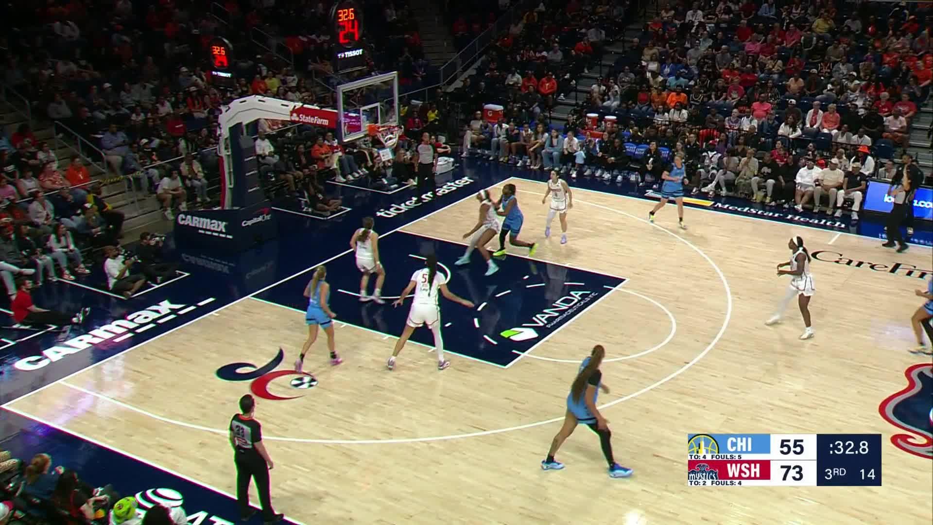 Sydney Taylor Points Leader in Washington Mystics vs. Chicago Sky - Top Points