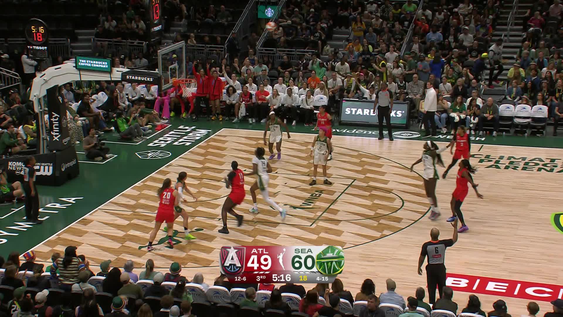 Rhyne Howard Points Leader in Seattle Storm vs. Atlanta Dream - Top Points