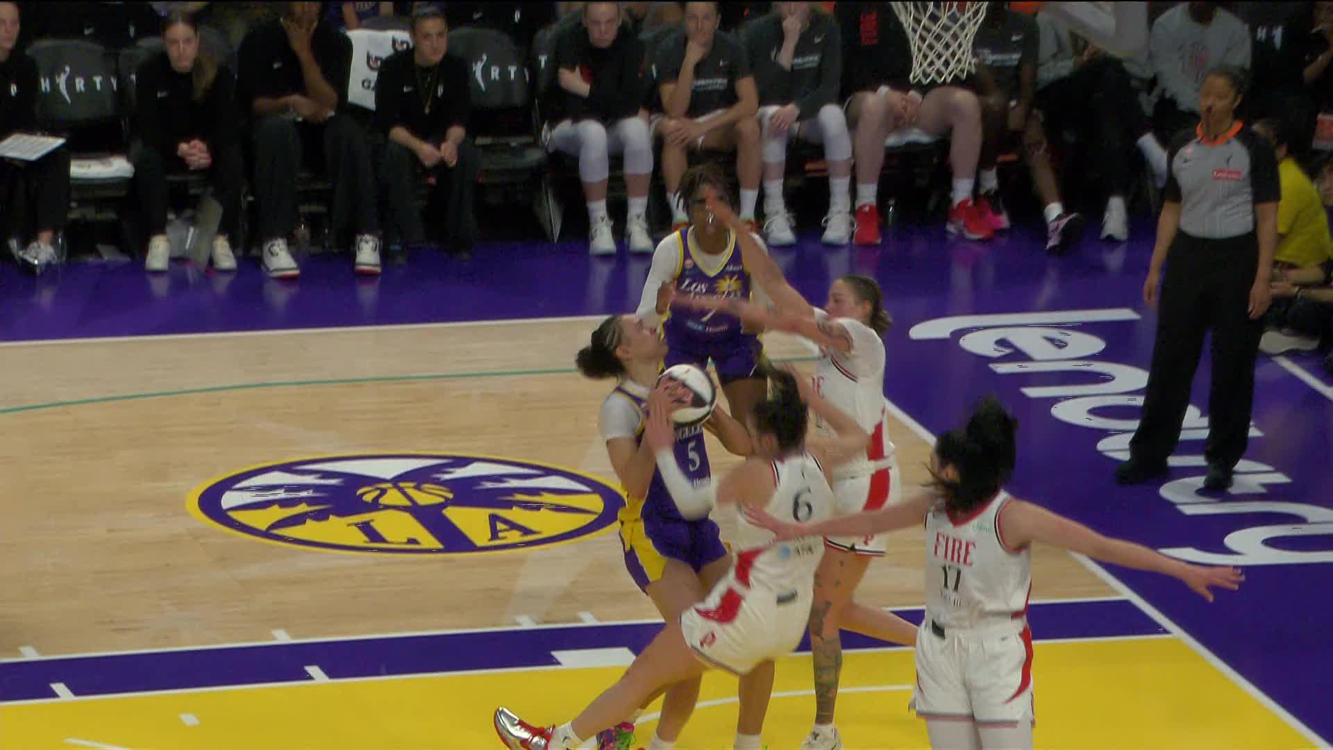 Dearica Hamby Points Leader in Los Angeles Sparks vs. Portland Fire - Top Points