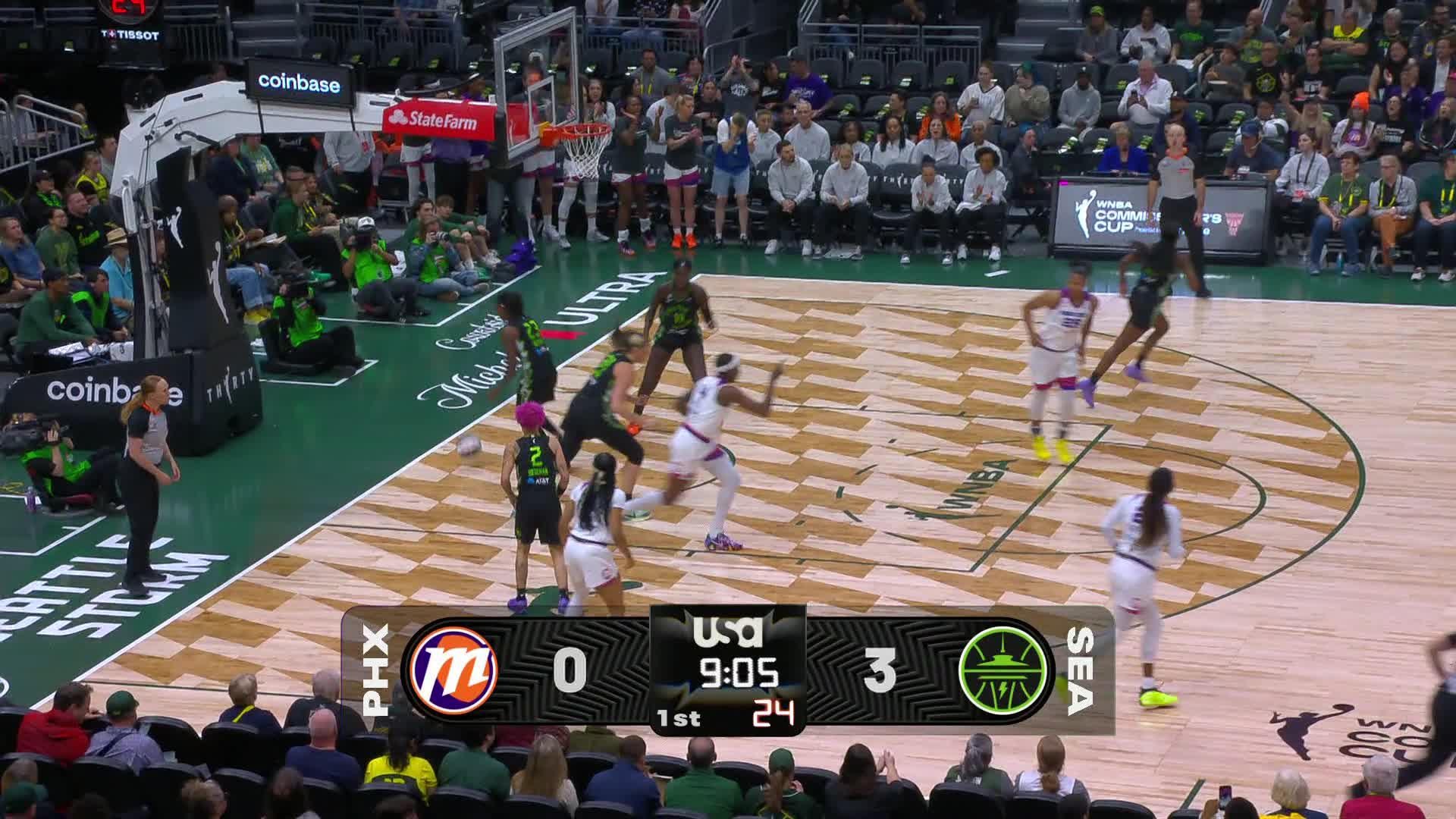 Natasha Mack Points Leader in Seattle Storm vs. Phoenix Mercury - Top Points