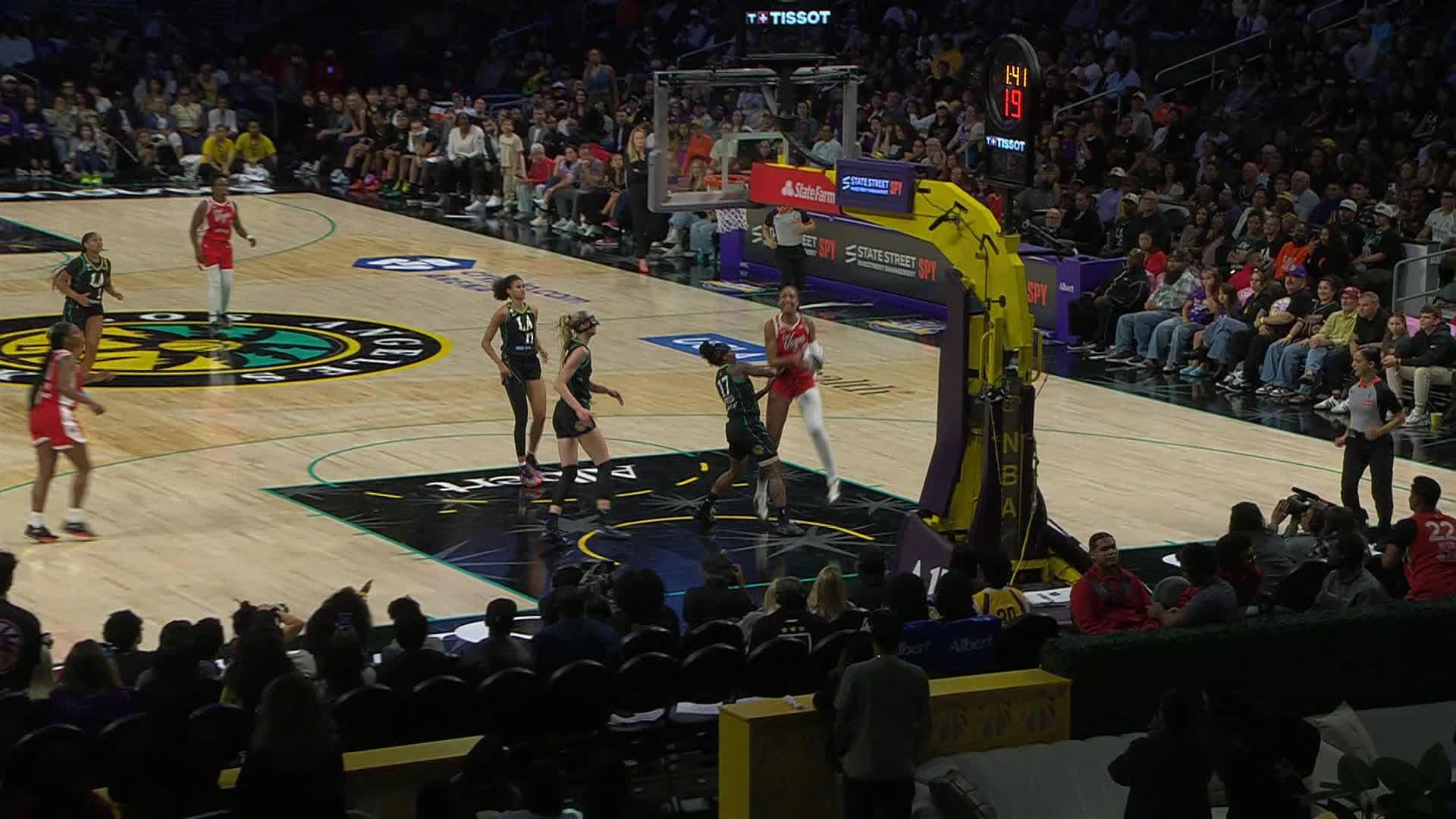 A'ja Wilson Points Leader in Los Angeles Sparks vs. Las Vegas Aces - Top Points