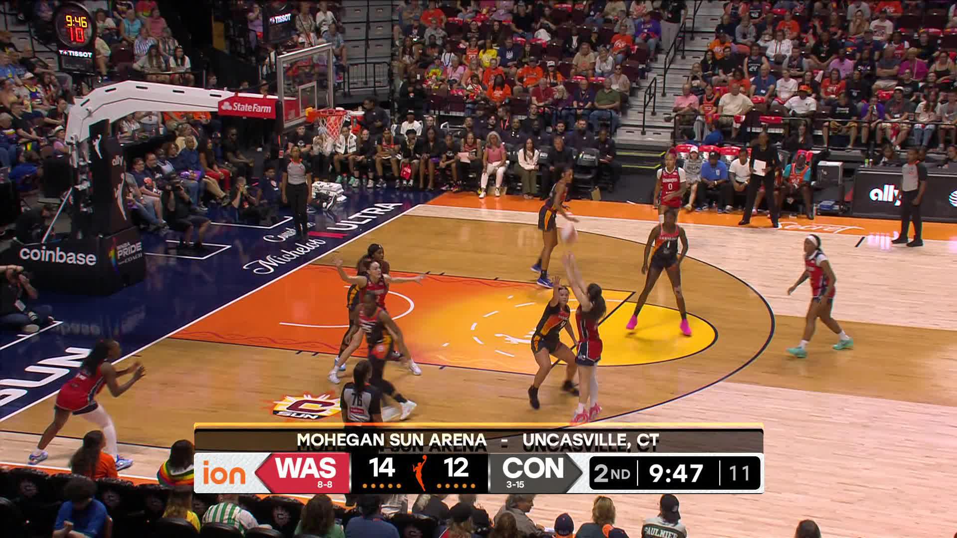 Georgia Amoore Points Leader in Connecticut Sun vs. Washington Mystics - Top Points