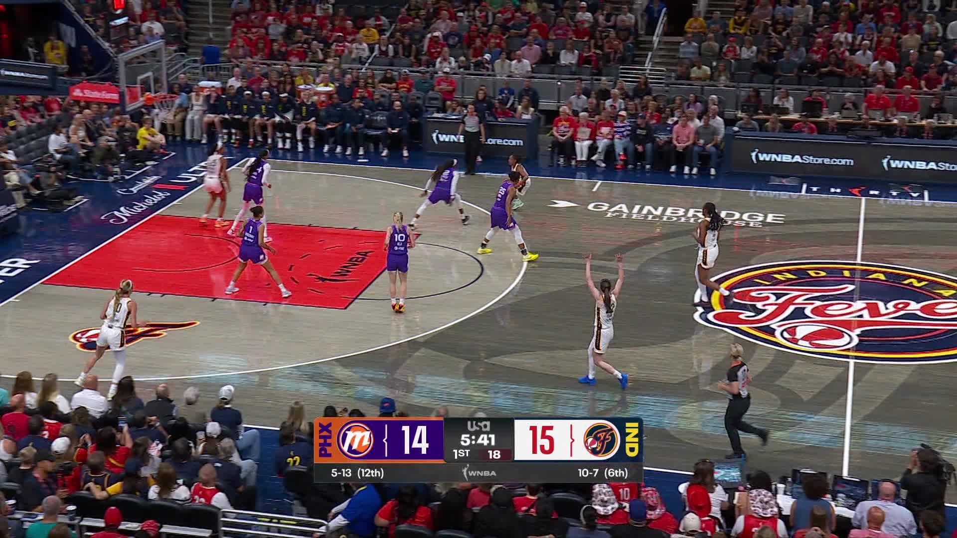 Kelsey Mitchell Points Leader in Indiana Fever vs. Phoenix Mercury - Top Points