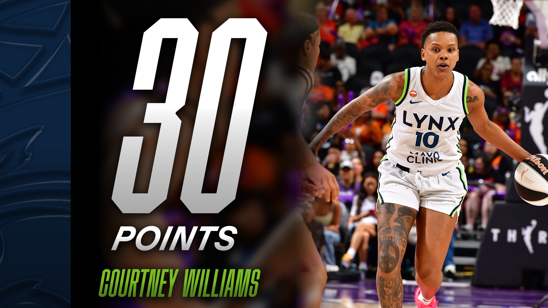 Courtney Williams with 30 Points vs. Phoenix Mercury