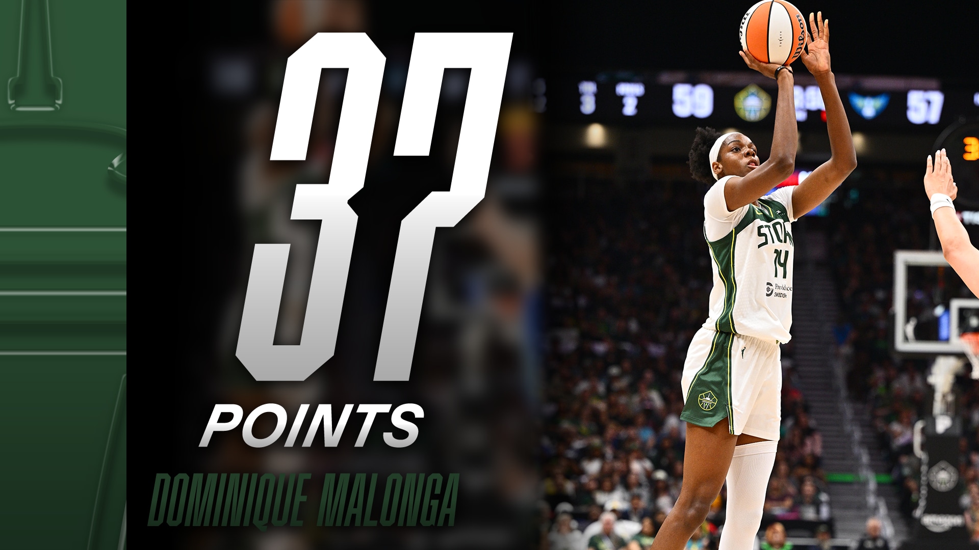 Dominique Malonga with 37 Points vs. Dallas Wings