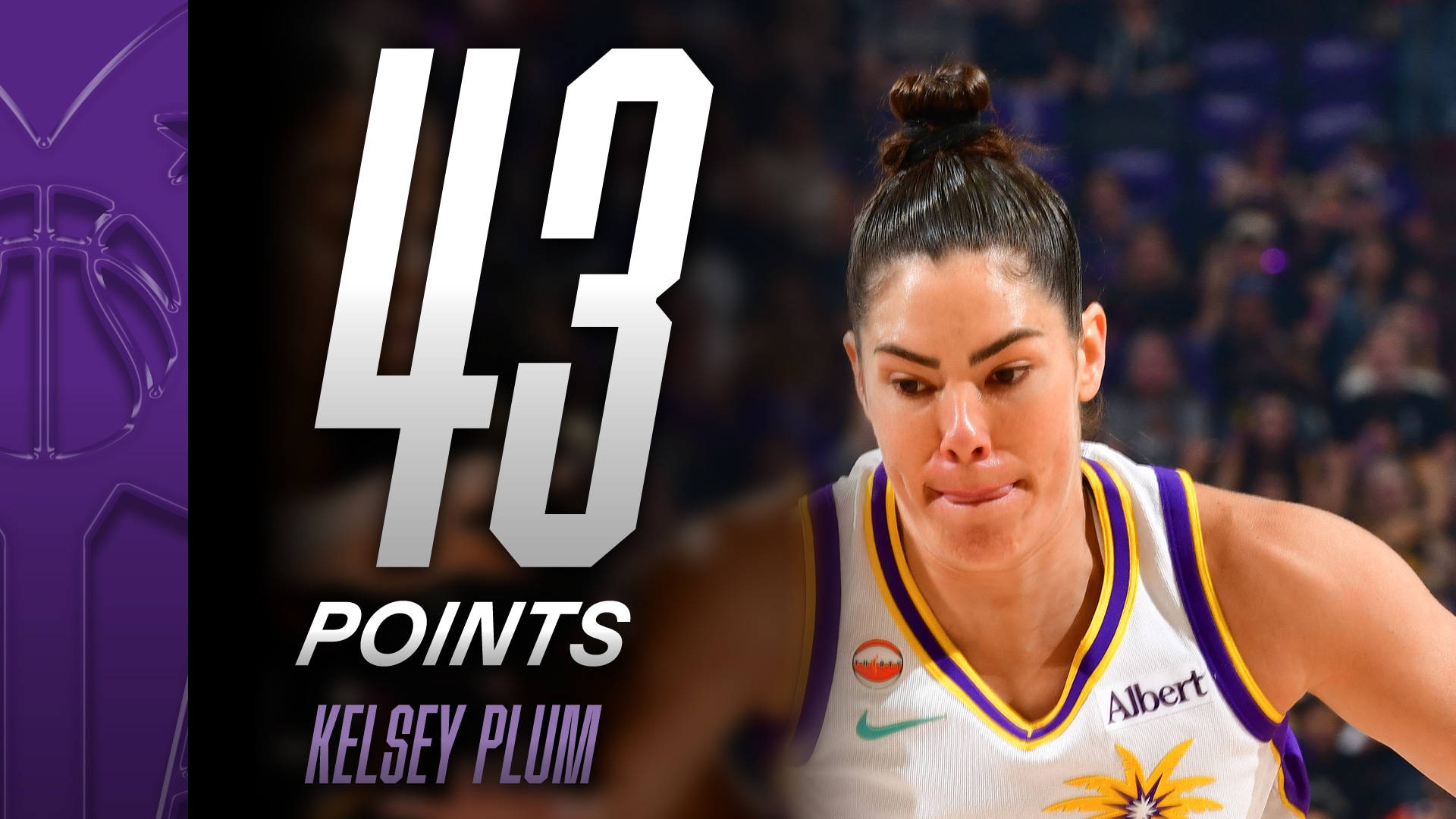 Kelsey Plum with 43 Points vs. Phoenix Mercury