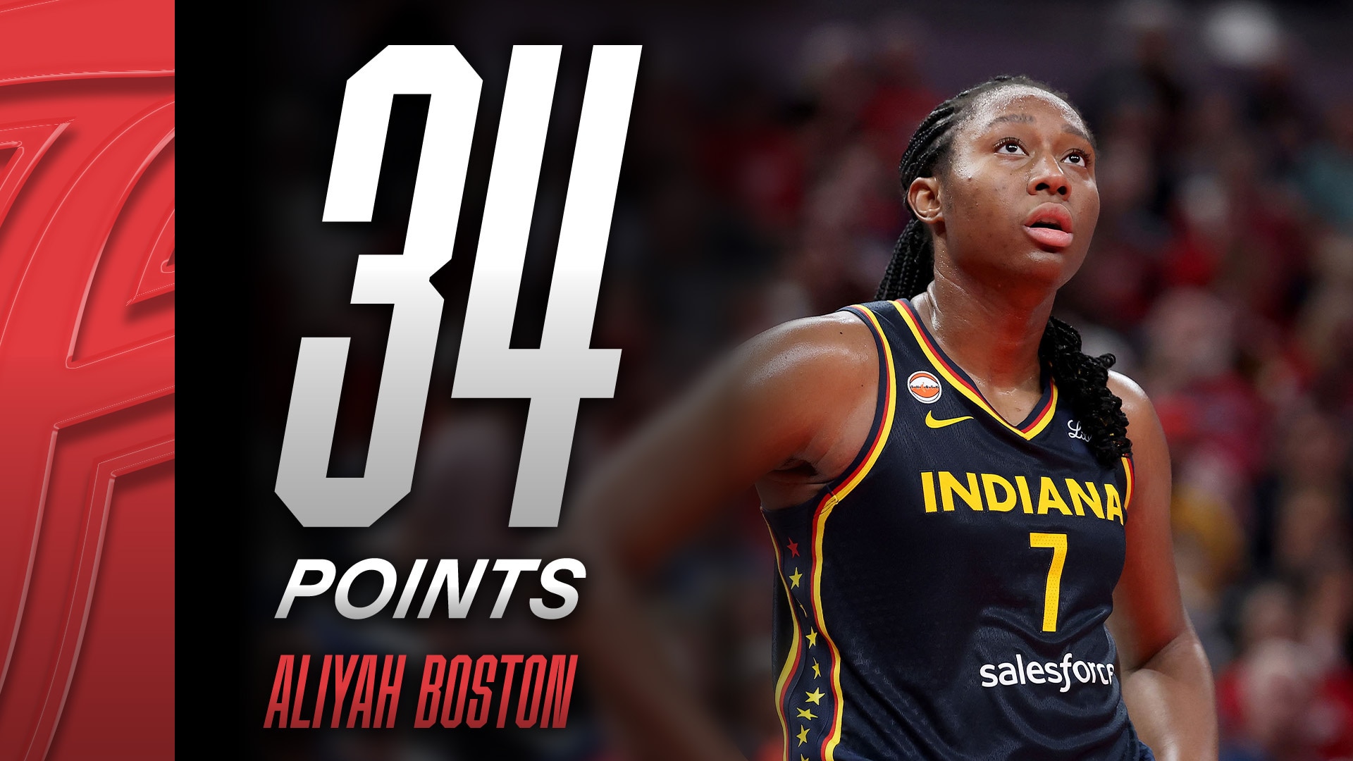 Aliyah Boston with 34 Points vs. Chicago Sky